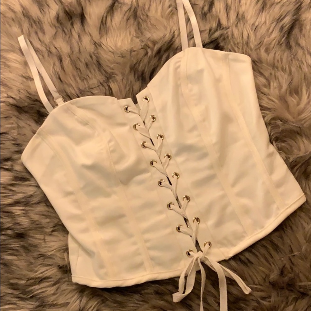 SOLD - Lace Up Corset Top